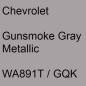 Preview: Chevrolet, Gunsmoke Gray Metallic, WA891T / GQK.